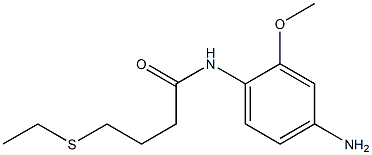 N-(4-amino-2-methoxyphenyl)-4-(ethylsulfanyl)butanamide Structure