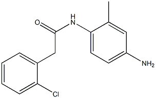 N-(4-amino-2-methylphenyl)-2-(2-chlorophenyl)acetamide 化学構造式