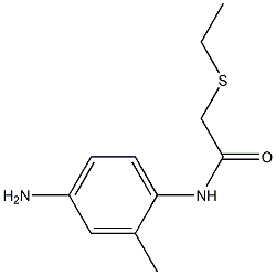 N-(4-amino-2-methylphenyl)-2-(ethylsulfanyl)acetamide Struktur
