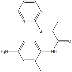  N-(4-amino-2-methylphenyl)-2-(pyrimidin-2-ylsulfanyl)propanamide