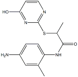 N-(4-amino-2-methylphenyl)-2-[(4-hydroxypyrimidin-2-yl)sulfanyl]propanamide