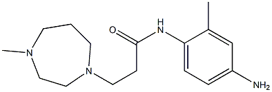 N-(4-amino-2-methylphenyl)-3-(4-methyl-1,4-diazepan-1-yl)propanamide Struktur