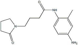 N-(4-amino-2-methylphenyl)-4-(2-oxopyrrolidin-1-yl)butanamide 结构式