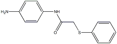 N-(4-aminophenyl)-2-(phenylsulfanyl)acetamide Structure