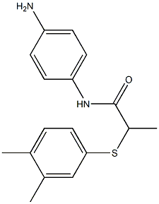 N-(4-aminophenyl)-2-[(3,4-dimethylphenyl)sulfanyl]propanamide