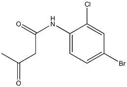 N-(4-bromo-2-chlorophenyl)-3-oxobutanamide Structure