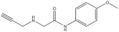 N-(4-methoxyphenyl)-2-(prop-2-yn-1-ylamino)acetamide Structure
