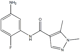 N-(5-amino-2-fluorophenyl)-1,5-dimethyl-1H-pyrazole-4-carboxamide