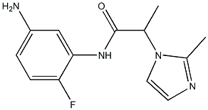 N-(5-amino-2-fluorophenyl)-2-(2-methyl-1H-imidazol-1-yl)propanamide Structure