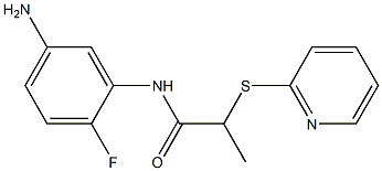 N-(5-amino-2-fluorophenyl)-2-(pyridin-2-ylsulfanyl)propanamide