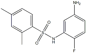 N-(5-amino-2-fluorophenyl)-2,4-dimethylbenzene-1-sulfonamide Struktur