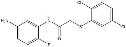 N-(5-amino-2-fluorophenyl)-2-[(2,5-dichlorophenyl)sulfanyl]acetamide