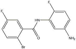 N-(5-amino-2-fluorophenyl)-2-bromo-5-fluorobenzamide Struktur