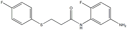 N-(5-amino-2-fluorophenyl)-3-[(4-fluorophenyl)sulfanyl]propanamide