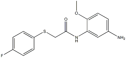 N-(5-amino-2-methoxyphenyl)-2-[(4-fluorophenyl)sulfanyl]acetamide Structure