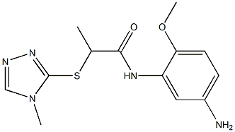 N-(5-amino-2-methoxyphenyl)-2-[(4-methyl-4H-1,2,4-triazol-3-yl)sulfanyl]propanamide