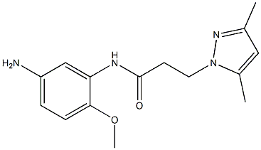 N-(5-amino-2-methoxyphenyl)-3-(3,5-dimethyl-1H-pyrazol-1-yl)propanamide