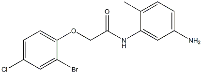 N-(5-amino-2-methylphenyl)-2-(2-bromo-4-chlorophenoxy)acetamide