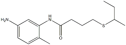 N-(5-amino-2-methylphenyl)-4-(butan-2-ylsulfanyl)butanamide