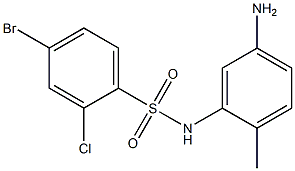 N-(5-amino-2-methylphenyl)-4-bromo-2-chlorobenzene-1-sulfonamide