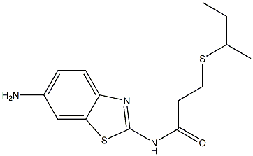 N-(6-amino-1,3-benzothiazol-2-yl)-3-(butan-2-ylsulfanyl)propanamide