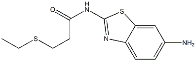 N-(6-amino-1,3-benzothiazol-2-yl)-3-(ethylsulfanyl)propanamide