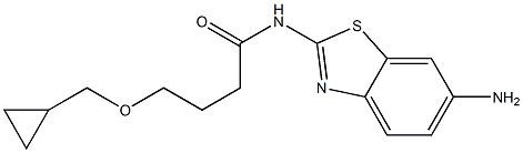 N-(6-amino-1,3-benzothiazol-2-yl)-4-(cyclopropylmethoxy)butanamide