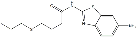 N-(6-amino-1,3-benzothiazol-2-yl)-4-(propylsulfanyl)butanamide|