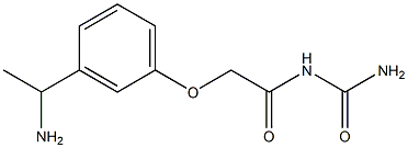 N-(aminocarbonyl)-2-[3-(1-aminoethyl)phenoxy]acetamide 结构式