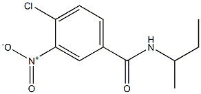 N-(butan-2-yl)-4-chloro-3-nitrobenzamide,,结构式