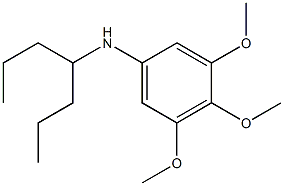 N-(heptan-4-yl)-3,4,5-trimethoxyaniline Structure
