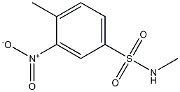 N,4-dimethyl-3-nitrobenzene-1-sulfonamide Struktur