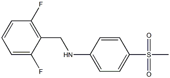 N-[(2,6-difluorophenyl)methyl]-4-methanesulfonylaniline Structure