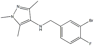 N-[(3-bromo-4-fluorophenyl)methyl]-1,3,5-trimethyl-1H-pyrazol-4-amine