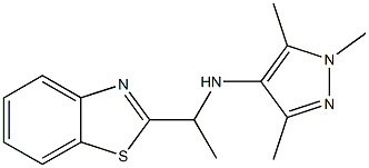N-[1-(1,3-benzothiazol-2-yl)ethyl]-1,3,5-trimethyl-1H-pyrazol-4-amine