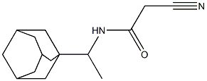 N-[1-(1-adamantyl)ethyl]-2-cyanoacetamide Struktur