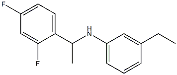 N-[1-(2,4-difluorophenyl)ethyl]-3-ethylaniline,,结构式