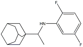 N-[1-(adamantan-1-yl)ethyl]-2,5-difluoroaniline Struktur