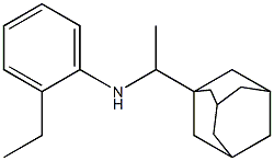 N-[1-(adamantan-1-yl)ethyl]-2-ethylaniline Structure