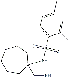 N-[1-(aminomethyl)cycloheptyl]-2,4-dimethylbenzene-1-sulfonamide Structure