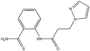 N-[2-(aminocarbonothioyl)phenyl]-3-(1H-pyrazol-1-yl)propanamide