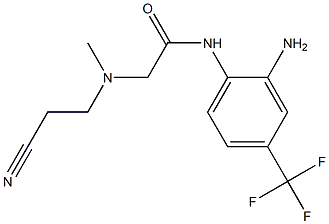 N-[2-amino-4-(trifluoromethyl)phenyl]-2-[(2-cyanoethyl)(methyl)amino]acetamide