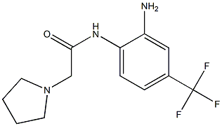 N-[2-amino-4-(trifluoromethyl)phenyl]-2-pyrrolidin-1-ylacetamide