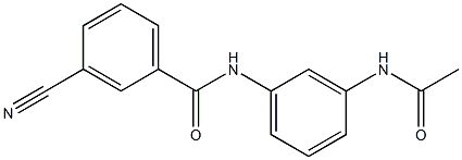 N-[3-(acetylamino)phenyl]-3-cyanobenzamide Structure
