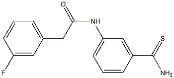 N-[3-(aminocarbonothioyl)phenyl]-2-(3-fluorophenyl)acetamide