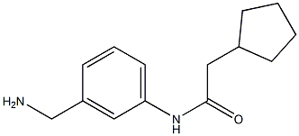 N-[3-(aminomethyl)phenyl]-2-cyclopentylacetamide