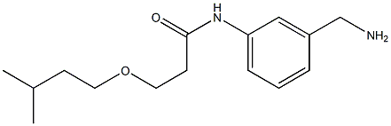 N-[3-(aminomethyl)phenyl]-3-(3-methylbutoxy)propanamide