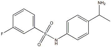 N-[4-(1-aminoethyl)phenyl]-3-fluorobenzenesulfonamide