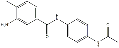 N-[4-(acetylamino)phenyl]-3-amino-4-methylbenzamide Structure