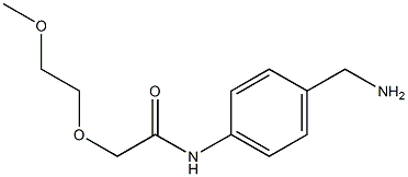 N-[4-(aminomethyl)phenyl]-2-(2-methoxyethoxy)acetamide